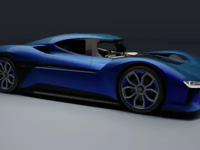 NIO EP9 Low-poly 3D model