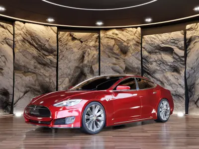 Tesla Model S - Rock Wall Location 3D model