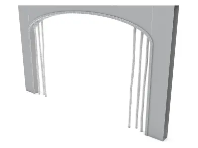 bohemian gate 04 model Low-poly 3D model
