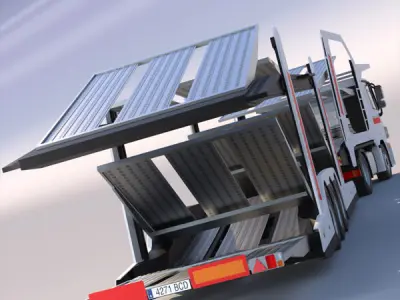 Mercedes Actros Car Transporter 3D model