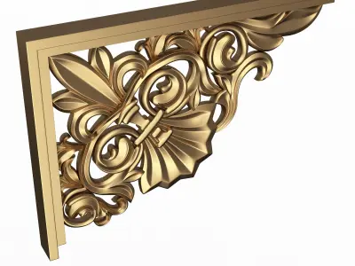 Stair Brackets 03 Low-poly 3D model