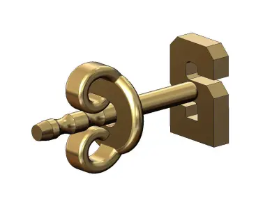 2 two number varsity font stud earring 3D print model