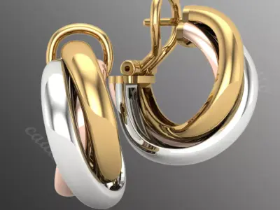 Earrings od91 3D print model