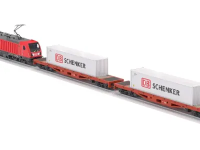 Bombardier TRAXX AC3 DB Cargo 3D model