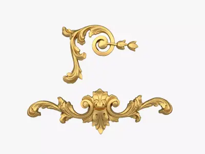 Classic decor ornament 241 3D model