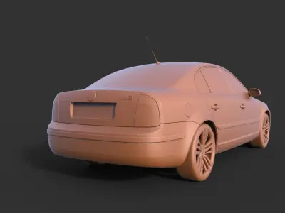 Skoda Superb 3D print model