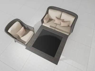 Dedon Summerland Set UE4 3D model