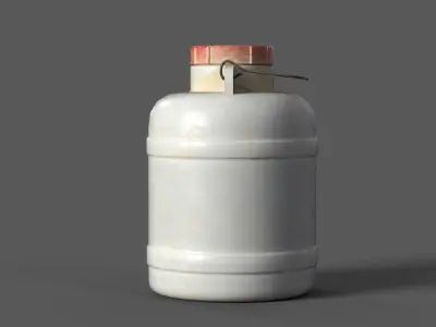 Lowpoly Gallon water bottle Low-poly 3D model