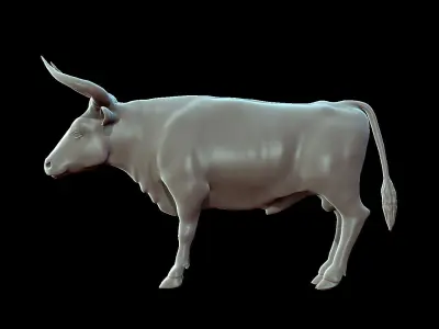 Bull Aurochs Highpoly Model 3D model