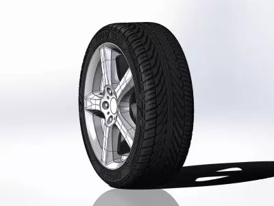 Wheel ENZO B 17inch for scale model 3D print model