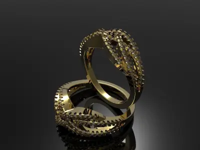 Jewelry Gold ring Free 3D print model