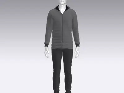 Sport Suit Low-poly 3D model 26