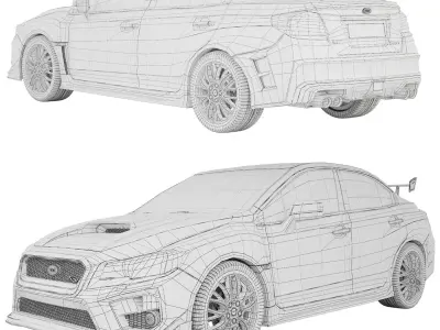 Subaru WRX STi S207 3D model