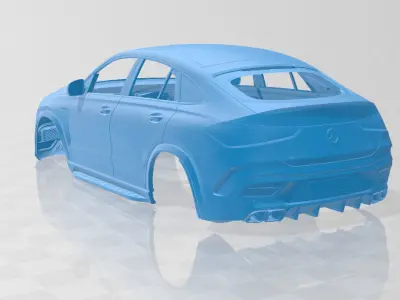 Mercedes Benz GLE63S AMG Coupe 2024 - Body Car STL Model 3D print model