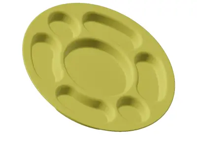 Plastic Deluxe Partition Plate 3D model