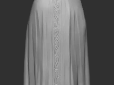 statue of mother mary 3D print model