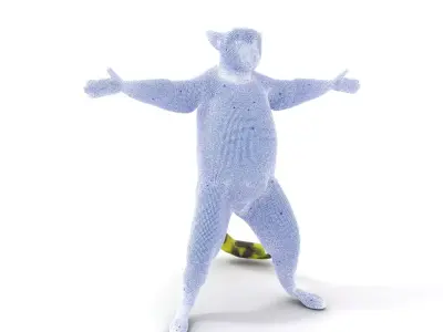 Vibrant Lemur model pack Low-poly 3D model