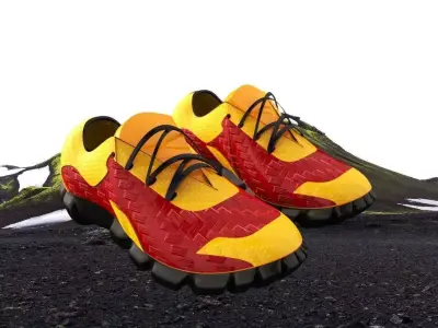 Buskin running shoes 3D print model