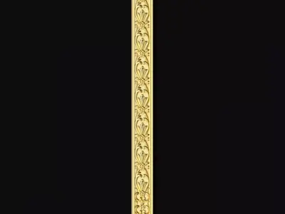 Central decor ornament for furniture 3D model 614
