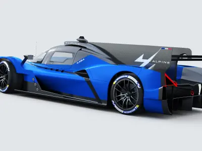 Alpine A424 Lemans 2024 3D model