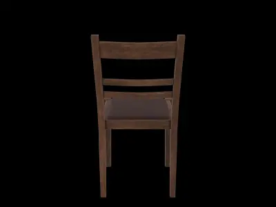 Old Wooden Chair - Game Ready Low-poly 3D model