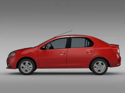  Renault Symbol 2015 3D model