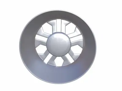 Alloy Wheel Low-poly 3D model