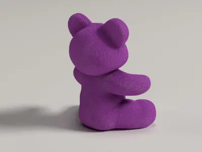 Teddy Bear - Plush Low-poly 3D model