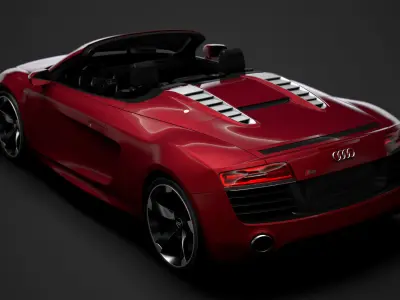 Audi R8 V10 Spyder 2016 3D model