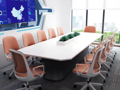 3D model of modern conference room 3D model