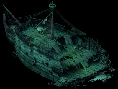 Game Shipwreck - Wreck Wreck 01 3D model