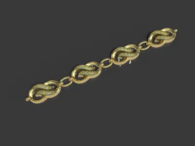 Infinity Jewellery Set 3D print model