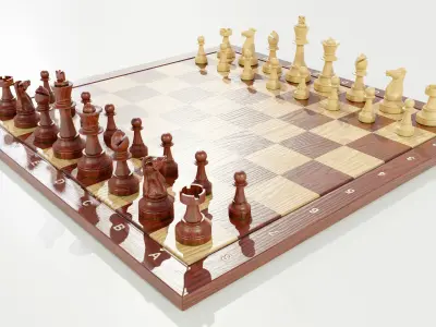 Chess Set 3D model
