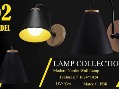 COLLECTION LAMP-CHANDELIER VOL01 3D model
