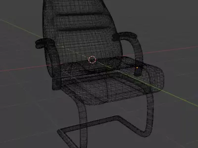 Modern Leather Office Chair 3D Model Free 3D model