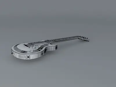 Gibson Longhorn Double Cut BV guitar Free 3D model