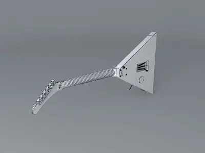 1990 Kramer Russian Balalaika guitar Free 3D model
