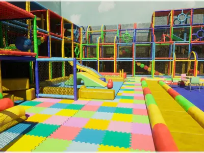 Childrens Play Park Modular - Unreal Engine 5  Low-poly 3D model