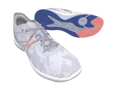 Blue Sport Shoe 3D Model VR Low-poly 3D model