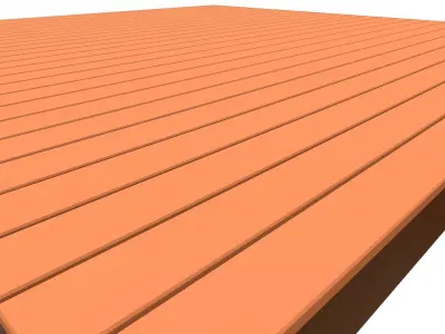 Cartoon Wooden Floor Free low-poly 3D model