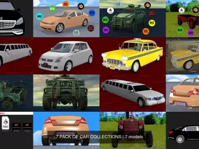7 PACK OF CAR COLLECTIONS