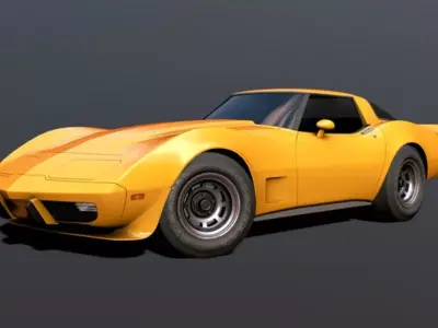 Cars Collection Package Low-poly 3D model