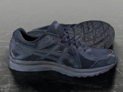 ASICS 3D SHOES Low-poly 3D model