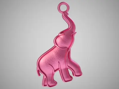 Forged Metal Elephant 3D print model