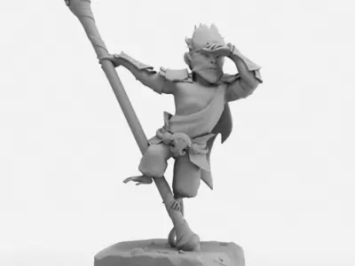 Monkey King Chibi - DOTA 2 - 3D Print Collection 3D print model