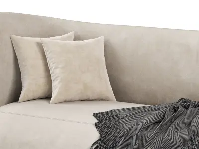  Rico Divan L Brushed 3D model