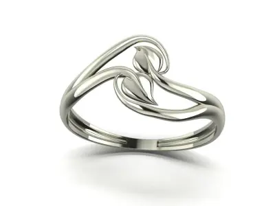 Leaf Ring 2 3D print model