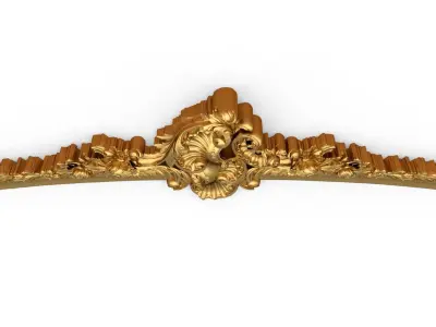 Classic carved decor ornament 378  3D model