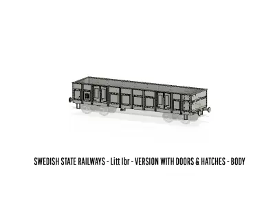 ROLLS-0051 SJ Gondola car Litt Ibr in H0-scale 3D print model