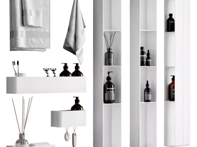 Bathroom Accessories 12 3D model